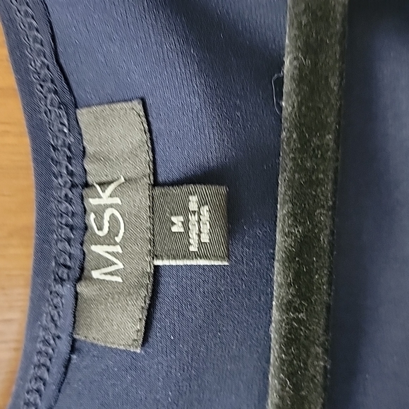 MSK formal rhinestone ruched top med. NWT. Figure flattering. - Picture 3 of 13